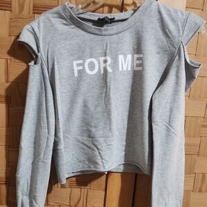 Timing Heather Gray Casual Top